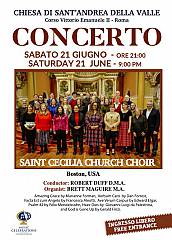 Concerto gratuito: saint cecilia church choir dalla citta' di boston nella storica chiesa